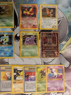 Vintage Pokemon Card Lot WOTC Holo Base Jungle Promo Ancient Mew Rocket Moltres - Image 4