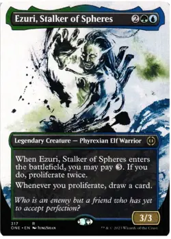 Ezuri, Stalker of Spheres (Showcase) 317 Phyrexia: All Will Be One MTG NM - Image 1