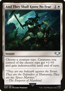 And They Shall Know No Fear [Warhammer 40,000 Commander 40K] M/NM MTG Magic - Image 1