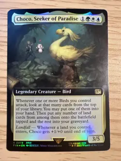 Choco, Seeker of Paradise (Extended Art) Final Fantasy Foil NM Mtg - Image 1