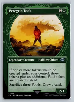 MTG Lord of the Rings Showcase #315 Peregrin Took Uncommon Legendary Creature - Image 1