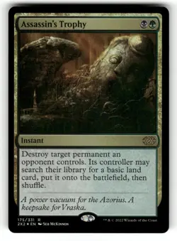 Assassin's Trophy NM Foil Double Masters 2022 175 MTG Rare - Image 1
