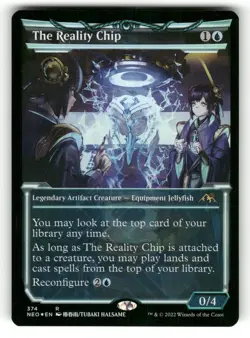 The Reality Chip (Showcase) NM Foil Kamigawa: Neon Dynasty 374 MTG Rare - Image 1