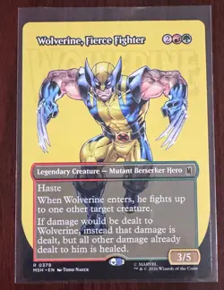 Wolverine, Fierce Fighter (Borderless) Marvel Super Heroes Regular - Image 1