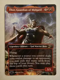 Thor, Guardian of Midgard (Borderless) Commander: Marvel Super Heroes Regular - Image 1