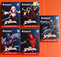 MTG MAGIC THE GATHERING SPIDER-MAN WELCOME DECKS 5 DECK SET FACTORY SEALED - Image 1