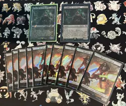 Necron Dynasties MTG commander deck + Surge Foils Dice Box Sleeves Warhammer 40k - Image 2