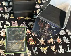 Necron Dynasties MTG commander deck + Surge Foils Dice Box Sleeves Warhammer 40k - Image 4