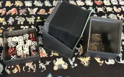 Necron Dynasties MTG commander deck + Surge Foils Dice Box Sleeves Warhammer 40k - Image 5