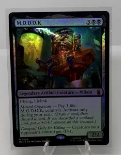 MTG Marvel Super Heroes 0106 M.O.D.O.K. (MODOK) FOIL - Image 1
