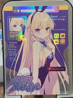 Mei Se 2 Meise 2 Goddess Story Card Waifu Anime DR DR-011 Hermosa Bunny Holo - Image 1