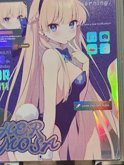Mei Se 2 Meise 2 Goddess Story Card Waifu Anime DR DR-011 Hermosa Bunny Holo - Image 2