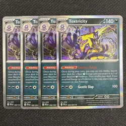 4x Toxtricity | Phantasmal Flames | 068/094 NM | Holo | Pokemon TCG Playset - Image 1