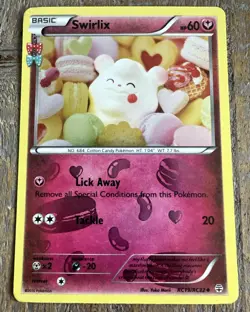 2016 Pokemon XY Generations Radiant Collection Swirlix RC19/RC32 LP Yuka Morii - Image 1