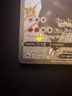 Charizard V Secret Rare Full Art 079/073 - Pokemon TCG Champion's Path damaged - Image 4