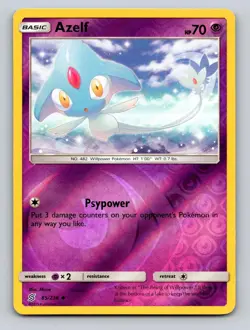 Azelf 85/236 Uncommon Unified Minds Pokemon Reverse Holo LP - Image 1