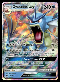 Gyarados GX 18/111 Holo GX Rare Crimson Invasion Pokemon NM/M - Image 1