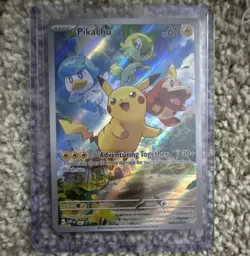 Pikachu SVP/SV Promo 027 Holo Promo 2023 English 60 HP Adventuring Together - Image 1