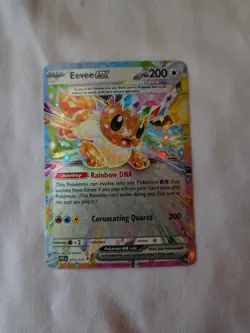 Eevee ex Pokemon SV: Prismatic Evolutions PRE 75/131 Holo NM - Image 1