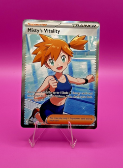 Misty's Vitality 111/084 Pokemon TCG Me05: Pitch Black Full Art Holo - Image 1
