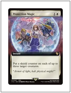 1x Protection Magic, Extended Art, Final Fantasy, Magic MTG NM - Image 1