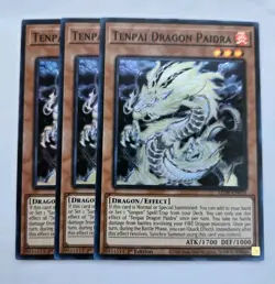 x3 Tenpai Dragon Paidra Super Rare 1st Edition LEDE-EN016 NM/LP Yugioh - Image 1