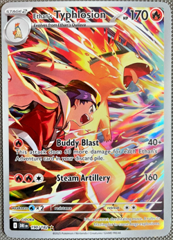 Pokemon TCG Ethans Typhlosion Full Art Card Destined Rivals 190/182 NM - Image 1