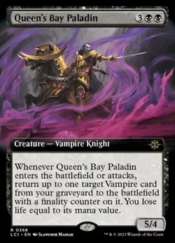 Queen's Bay Paladin - Foil - Extended Art Light Play, English Magic the Gatherin - Image 1