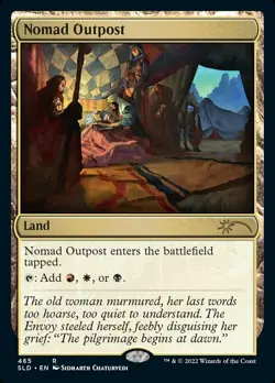 Nomad Outpost (465) - Foil Light Play, English Magic the Gathering MTG Secret La - Image 1