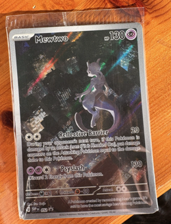 Pokemon Mewtwo TCG SVP 052 Scarlet Violet 151 Factory Sealed Promo Card - Image 1