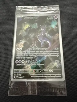 Pokemon Mewtwo TCG SVP 052 Scarlet Violet 151 Factory Sealed Promo Card - Image 1