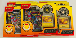 Lot (5) NEW & SEALED Pokemon TCG Celebrations Pokemon Day 2026 Collection Boxes - Image 1