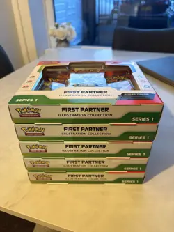 Pokemon TCG First Partner Illustration Collection Series boxes x 5 - Image 2