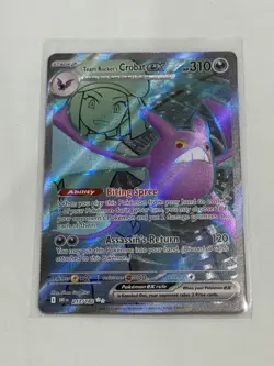 Pokemon TCG Team Rocket's Crobat ex 217/182 Ultra Rare Destined Rivals NM/M - Image 1