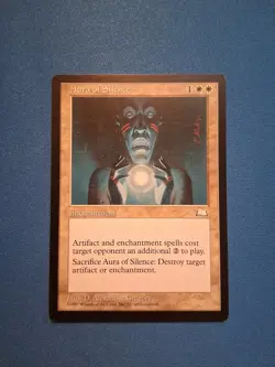 Aura of Silence Weatherlight LP Magic MTG - Image 1