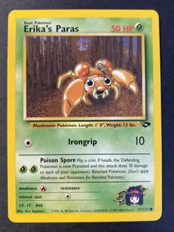 Erika's Paras 71/132 Gym Challenge Common - Pokemon Card Near Mint - Image 1