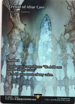 MTG: FF: Through the Ages: Foil Showcase Crystal of Altar Cave: LP Condition - Image 1