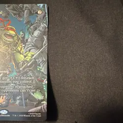 MTG Ronin's Arsenal M 0015 Foil Alt Art Mythic Artifact Secret Lair TMNT - Image 3
