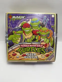 MTG Pizza Bundle Teenage Mutant Ninja Turtles TMT Magic the Gathering - Open Box - Image 2