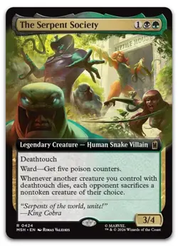 The Serpent Society (Extended Art) #424 (NM) Marvel Super Heroes MSH Magic MTG - Image 1