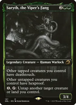 MTG - Saryth, the Viper's Fang - Innistrad: Double Feature - X1 - (NM) - #U7564 - Image 1