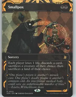 Smallpox 33 Rare Secrets of Strixhaven: Mystical Archive Magic: The Gathering NM - Image 1