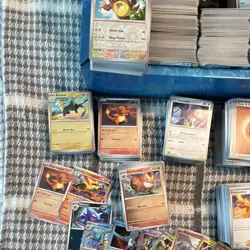 MASSIVE 2500 Pokemon Card Bulk Lot + ETB Box - Phantasmal Flames, 600 Holo/Rev - Image 3