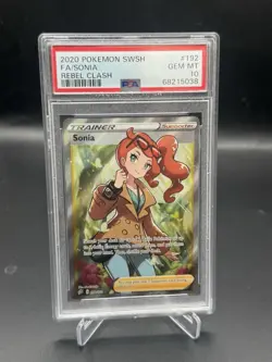 Sonia PSA 10 2020 Pokemon Sword & Shield Rebel Clash Ultra Rare #192/192 1548 - Image 1