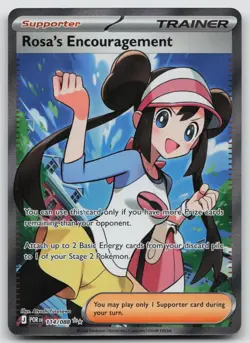 Rosa's Encouragement 114/088 Ultra Rare Perfect Order Pokemon Holo Near Mint - Image 1
