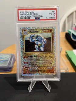 Pokemon TCG Machoke 51/110 Legendary Collection Reverse Holo PSA 4 (2002) - Image 1