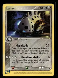 Pokemon TCG Ruby and Sapphire #37/109 Lairon - Image 1