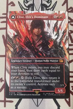 Clive, Ifrit's Dominant (Borderless) (0318) - Final Fantasy Regular MTG - Image 1