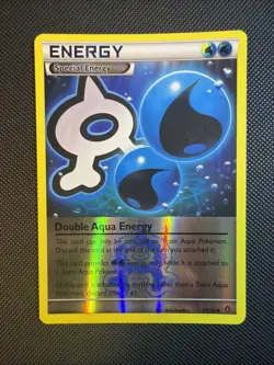 2015 Pokemon TCG XY Double Crisis -Double Aqua Energy- Reverse Holo UC 33/34 - Image 1