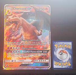 Oversized Charizard GX SM195 SM Promo Holo Pokemon TCG English 2019 Stage 2 - Image 1